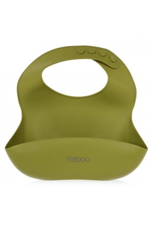 Baboo Silikon Mama Önlüğü (Navy Green)