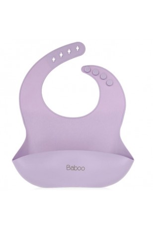 Baboo Silikon Mama Önlüğü (Lilac)