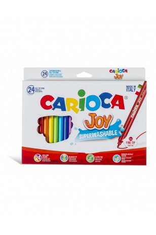 Carioca Joy Süper Yıkanabilir Keçeli Boya Kalemi 24 Lü