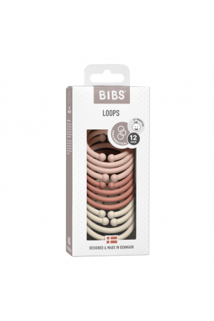Bibs Loops 12  li (Blush / Woodchuck / Ivory)
