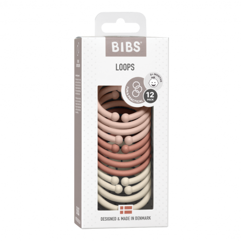 Bibs Loops 12  li (Blush / Woodchuck / Ivory)