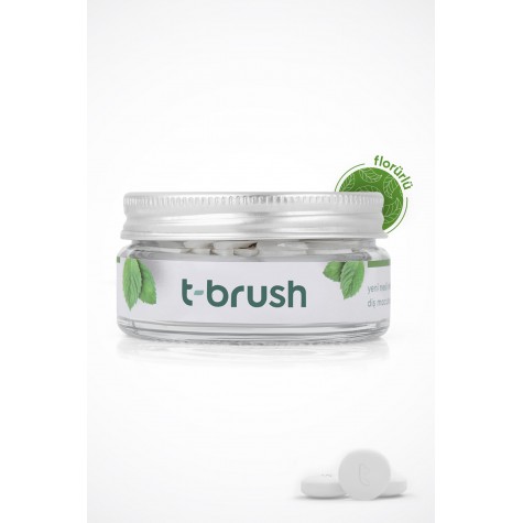t-brush Nane Aromalı Diş Macunu Tableti-Florürlü